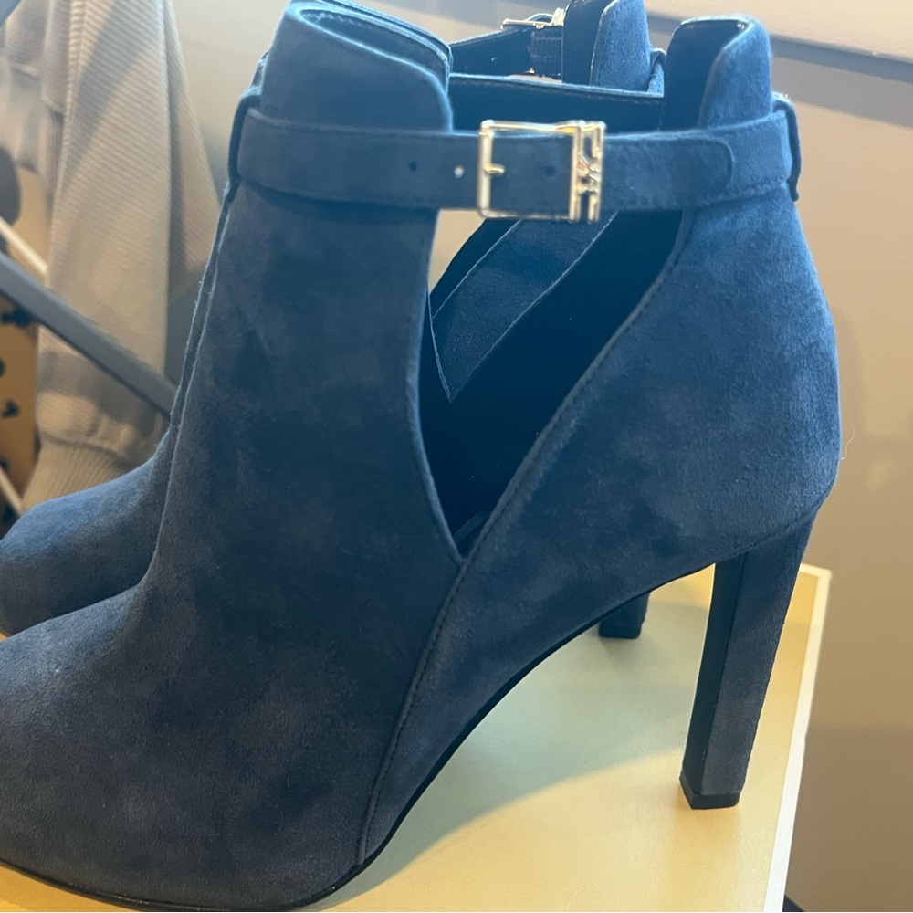 Michael Kors Navy Heeled Boots